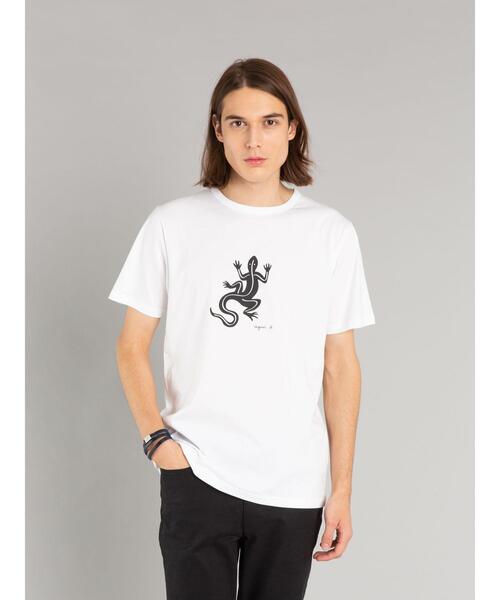 agnes b.（アニエスベー） tシャツ 半袖 Tシャツ ”Lezard メンズ