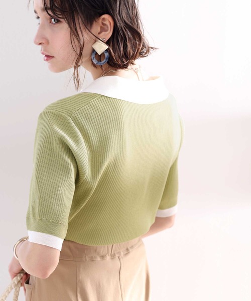 classicalelf ポロシャツ 大人のクラシカルムード。バイカラー襟