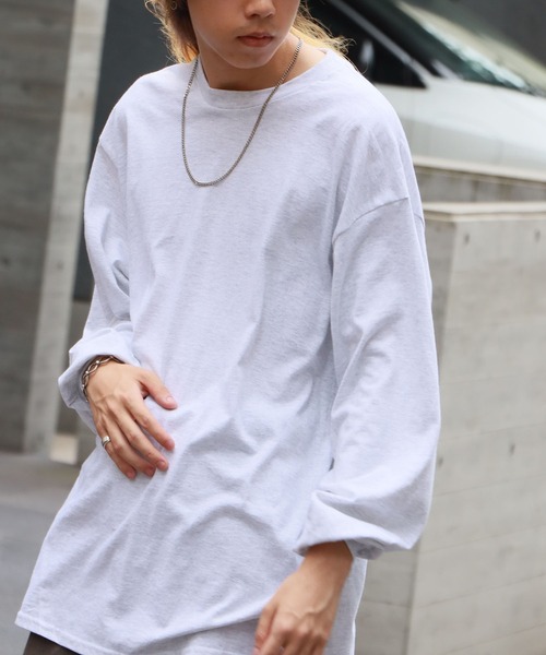 ヴィンテージ J.CREW 巨人タグ 無地 ロングスリーブTシャツ GILDAN tシャツ 「ROOPTOKYO」GILDAN 6oz クルーネック 袖リブ