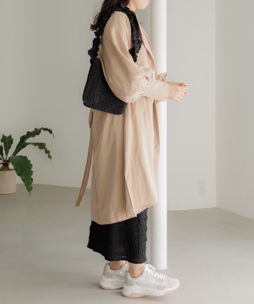 flower（ファッション） トレンチコート コート ルーズリー