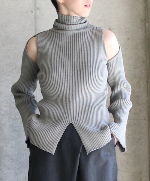 ニット セーター HIGH NECK KNIT レディース