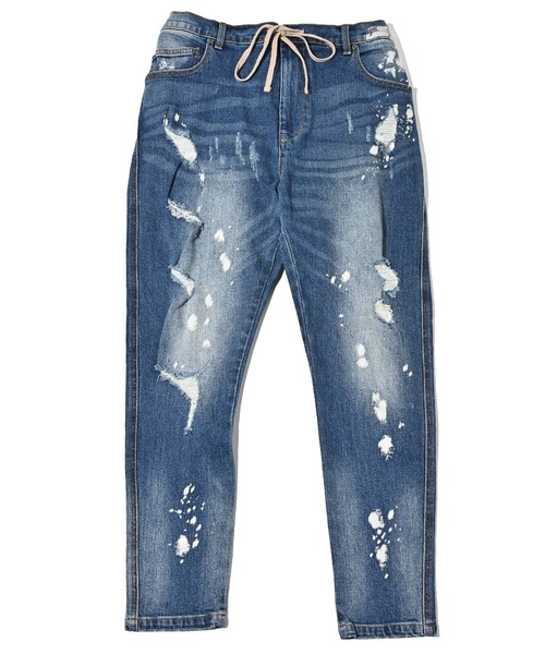 パンツ デニム ジーンズ 「ADAMPATEK/アダムパテック」crash denim 