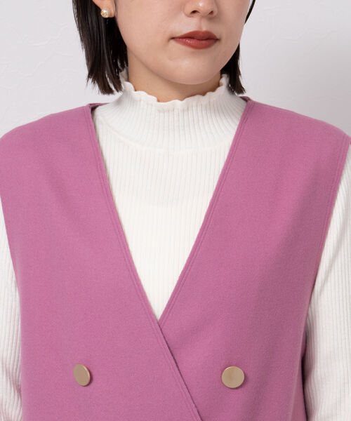 NOLLEY'S（ノーリーズ） ワンピース 圧縮ジャージジレワンピース