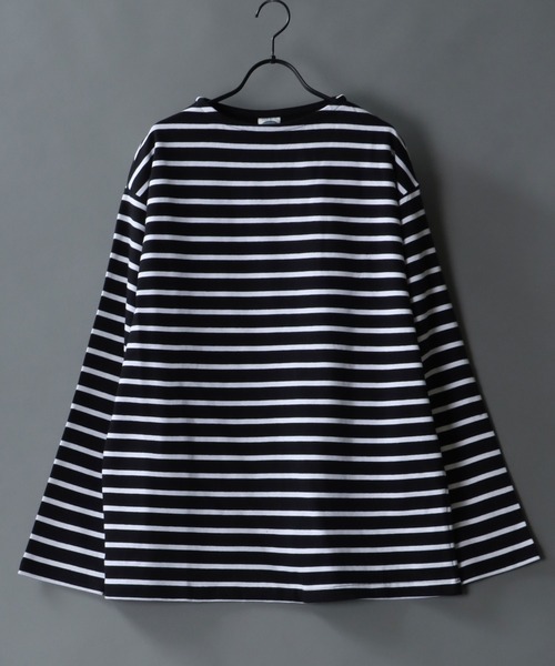 seesee yesgoodmarket ボーダーロングスリーブ SITRY tシャツ Heavy weight border boat neck T-shirt