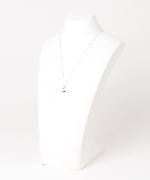 ネックレス K18YG ホースシュー ダイヤモンド ネックレス レディースの画像
