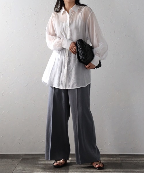 ブラウス シャツ OAS poloTerrySht レディース ブラウス シャツ バックスリットシアーシャツ レディース
