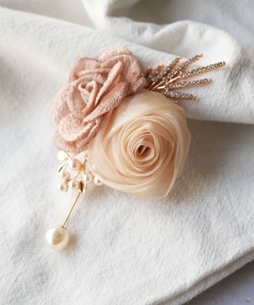 Port（ポート） ブローチ 「 」 セレモニー フラワー パール