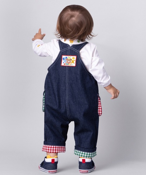 MIKIHOUSE 子供服 オーバーオール 90cm 新品未使用タグ付き MIKI HOUSE サロペット オーバーオール ポケット付きデニム