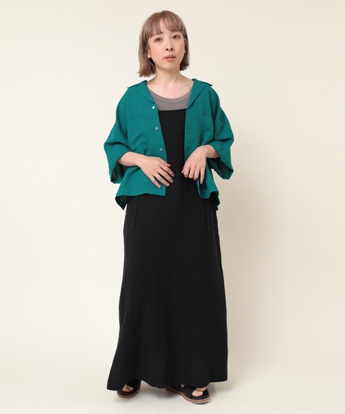 RNA-N ブラウス シャツ B2757 リネンレーヨンシャツ レディース
