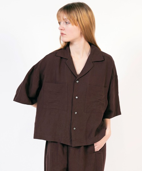 ブラウス シャツ B2757 リネンレーヨンシャツ レディース RNA-N ブラウス シャツ B2757 リネンレーヨンシャツ レディース