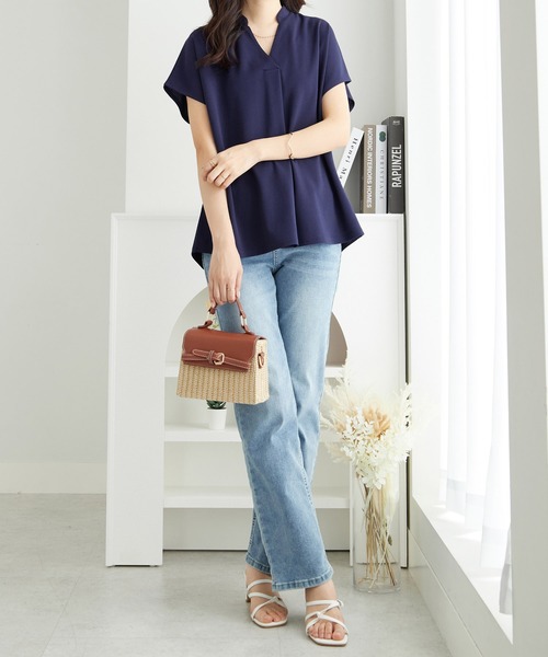 alotta ブラウス シャツ サラリとした素材感×ゆるっと上品