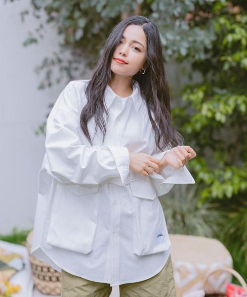 JINCL（ジンクル） シャツ flap pocket oxford shirts メンズ