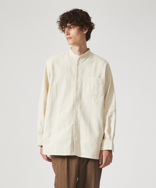 INDIVIDUALIZED SHIRTS  バンドカラーシャツ INDIVIDUALIZED SHIRTS シャツ 「別注」Individualized shirts