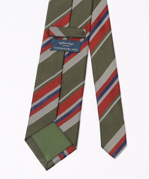 STEFANO BIGI（ステファノビジ） ネクタイ シルク レジメンタル