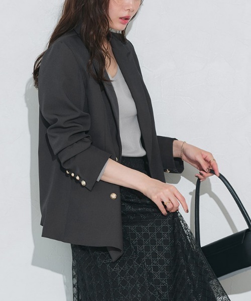 Pierrot（ピエロ） ジャケット テーラードジャケット ダブルボタン