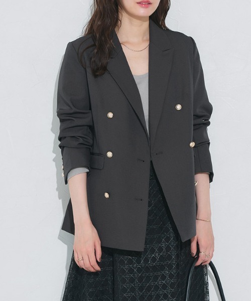 Pierrot（ピエロ） ジャケット テーラードジャケット ダブルボタン