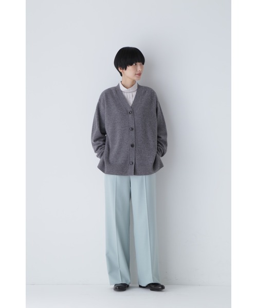 ミハラヤスヒロ ミハラヤスヒロ ウールストライプラップパンツ ワイド  