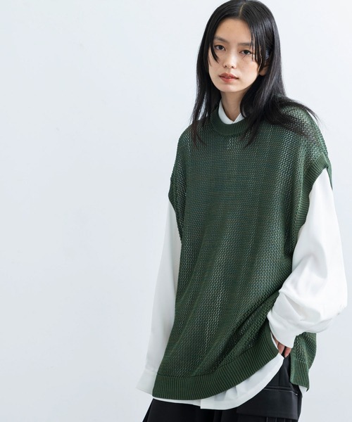 JUNEベスト JIGGYS SHOP ベスト ジレ ドットメッシュ ライトウェイト メンズ