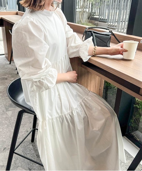 ワンピース 「Ranさん×midopeiさんコラボ」ティアードギャザー