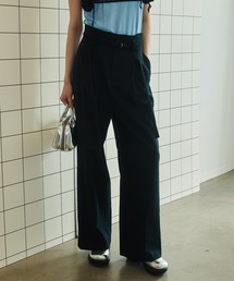 MAISON SPECIAL スラックス パンツ Linen High Waist Pants