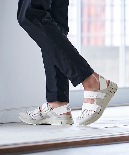 Onitsuka Tiger（オニツカタイガー） フラットサンダル 24.5 グリーン