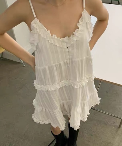 ワンピース フリルフェミニンワンピース : ZOZOTOWN Yahoo!店