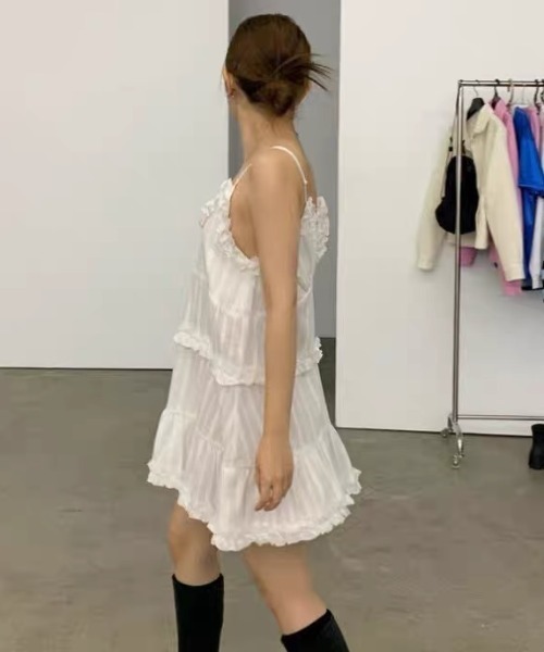ワンピース フリルフェミニンワンピース : ZOZOTOWN Yahoo!店