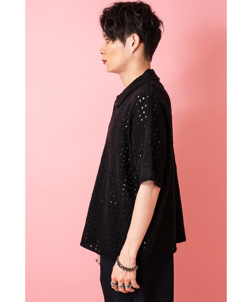 alexanderwang ブラック 半袖ニットカーディガン ankoROCK カーディガン a.p.o.v. -ankoROCK's select- パンチ