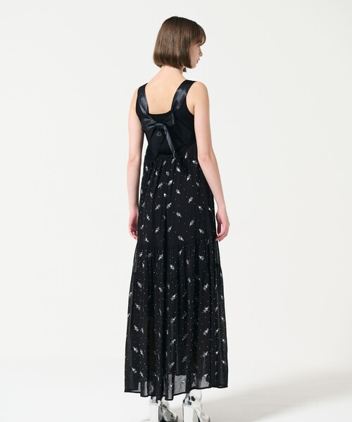 【GRACE CONTINENTAL】ノースリーブワンピース GRACE CONTINENTAL ワンピース フラワー刺繍ノースリーブ