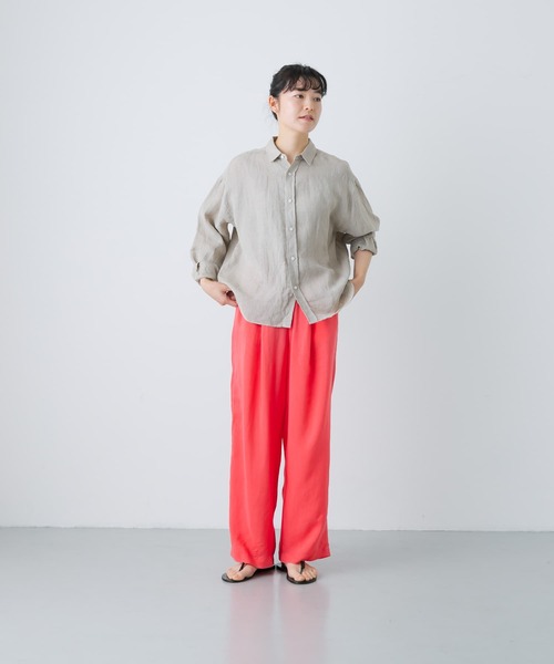 かぐれ パンツ キュプラオーバーダイパンツ レディース