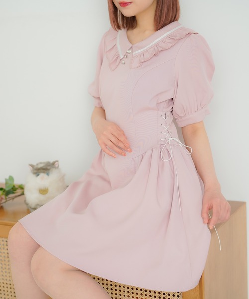 【未使用】 ADORE サイド レース レイヤード ワンピース DearMyLoveRose（ディアマイラブローズ） ワンピース サイドレース