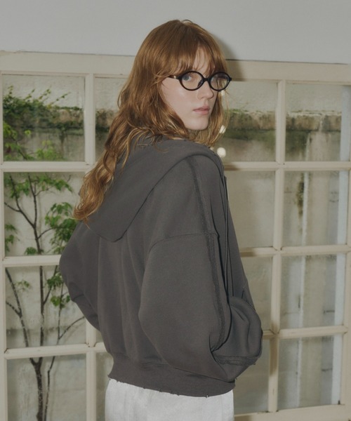 GIUNON パーカー heavy weight damage hoodie / ヘビーウェイト