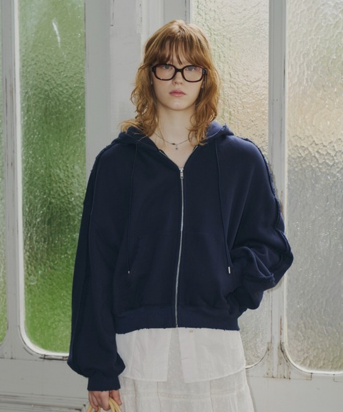 GIUNON パーカー heavy weight damage hoodie / ヘビーウェイト