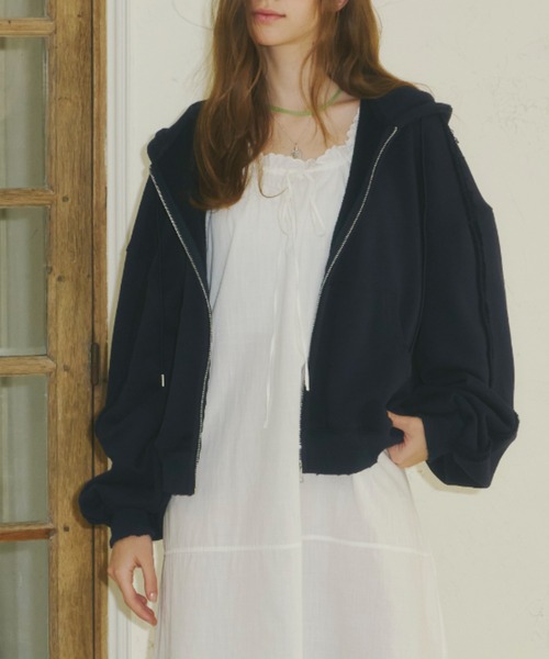 GIUNON パーカー heavy weight damage hoodie / ヘビーウェイト 