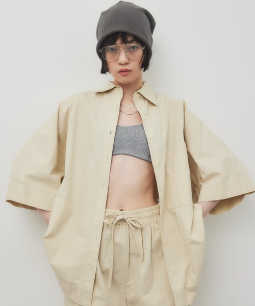 HANNE ブラウス シャツ ハーフスリーブシャツセットアップ