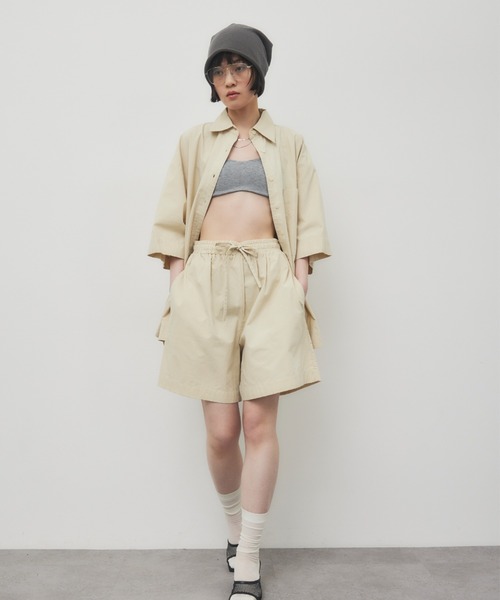 HANNE ブラウス シャツ ハーフスリーブシャツセットアップ