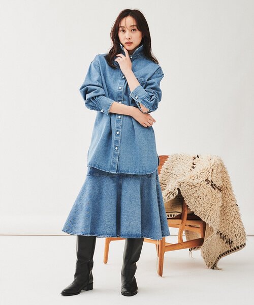 UNTITLED（アンタイトル） ブラウス シャツ 「セットアップ可/パール調