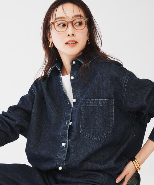 UNTITLED（アンタイトル） ブラウス シャツ 「セットアップ可/パール調