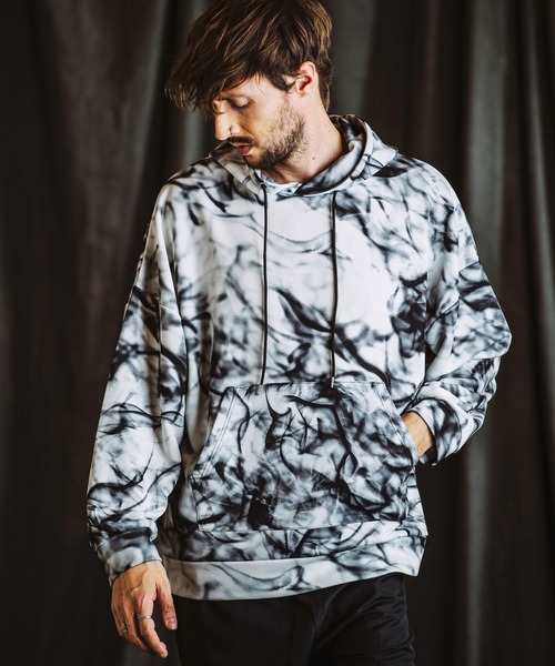 NO ID.（ノーアイディー） パーカー 「NO ID.」Pattern Print Big