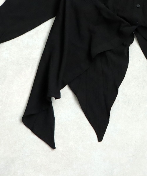 antiqua（アンティカ） ブラウス シャツ 楊柳デザインシャツ