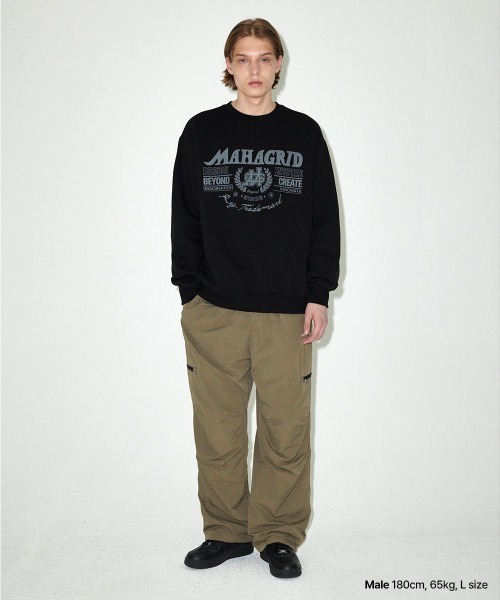トレーナー スウェット 「mahagrid/マハグリッド」 TRADEMARK SWEATSHIRT/トレードマークスウェットシャツ レディース メン mahagrid/マハグリッド』 TRADEMARK SWEATSHIRT/トレードマーク