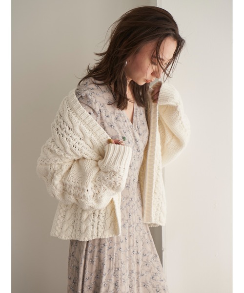 FRAY I.D」 ニットカーディガン FREE ホワイト レディース : 85864227  