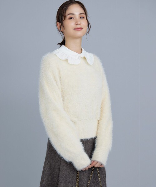 組曲（KUMIKYOKU） ニット セーター ナイロンファー ニット レディース