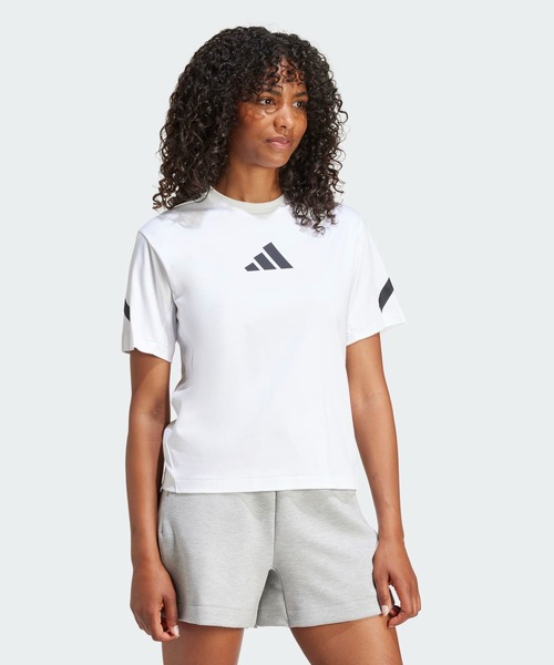 adidas tシャツ ニット スリーストライプス ショート 半袖T