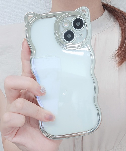 Lace Ladies（レースレディース） スマホケース 猫型 もこもこ