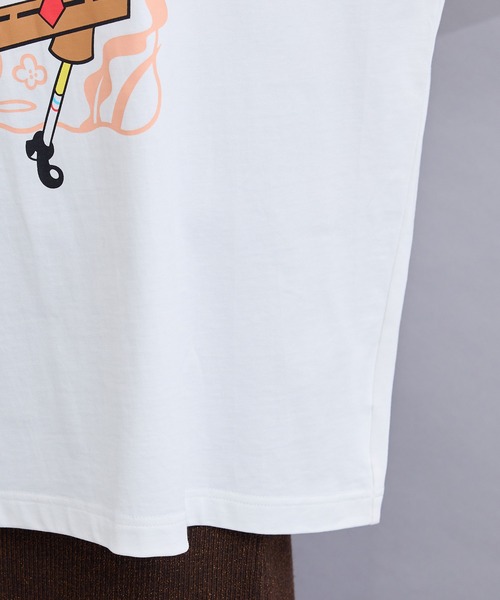 未使用　スポンジボブ　Tシャツ　レディース　半袖Tシャツ　Mサイズ LE CERCLE par rope' tシャツ 「別注」スポンジボブTシャツ レディース