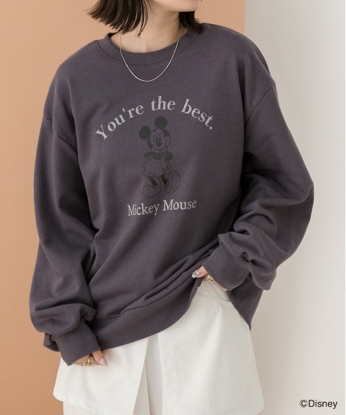 Disney（ディズニー） トレーナー スウェット 「Mickey Mouse」裏毛