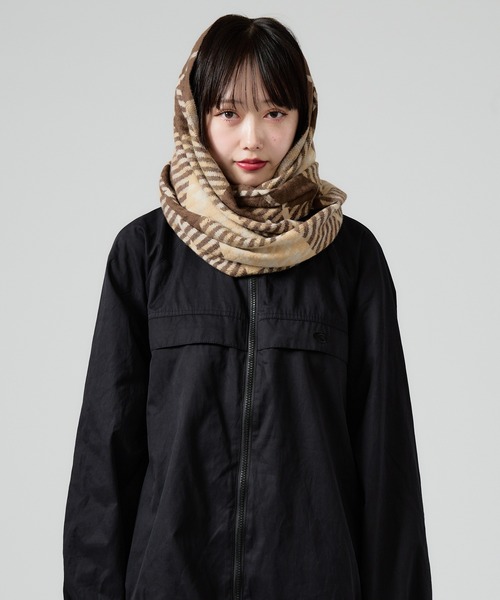 Chick マフラー ストール Check Pattern Fringe Muffler