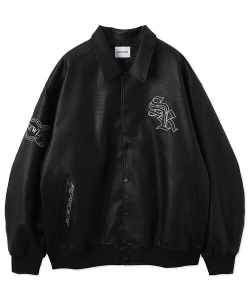 Vintage blackスタジャン 短丈 牛革レザー 80s 90s vintage デザインレザージャケット 本革 牛革 短丈