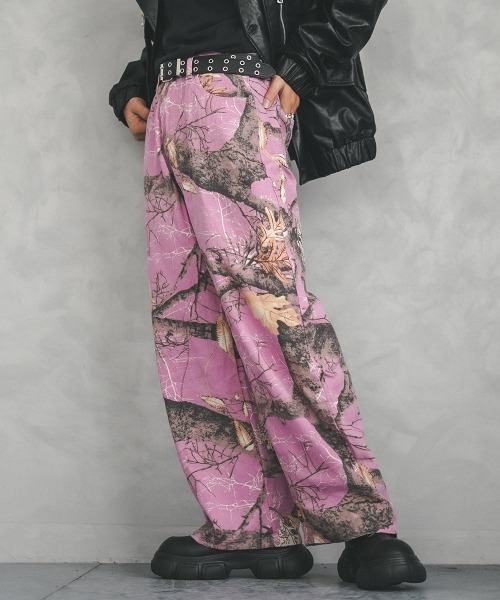 Shoowtime（ショウタイム） ワイドパンツ ジーンズ Real tree camo all